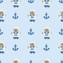 Ver imagem 2 de Papel de Parede Adesivo Baby Marinheiro Azul - 3,3m