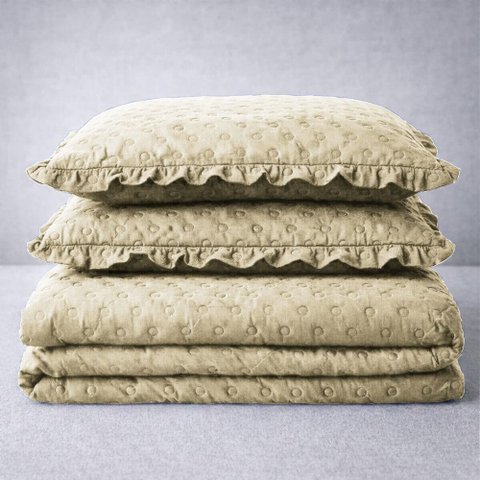 Cobre Leito Balle Casal King 3 Peças Colcha Cama Palha