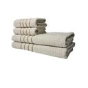 Ver imagem 2 de Kit 8 Toalhas Grossas e Grandes Montreal 4 Banhos 4 Rostos Bege+branco