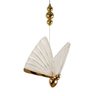 Pendente Borboleta P Dourado Polido Led 4w 3 Cores 3000k 4000k 6500k Bivolt Design Moderno - 1
