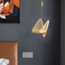 Ver imagem 4 de Pendente Borboleta P Dourado Polido Led 4w 3 Cores 3000k 4000k 6500k Bivolt Design Moderno