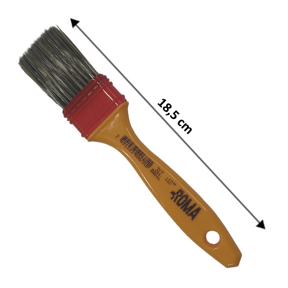 Pincel Detalhamento Automotivo Trincha Gold 317 Roma 1.1/2 Pol - 12 ...