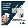 Câmera Ip Wifi Inteligente Externa Prova D'água Infravermelho Hd 1080p Branca - 5