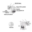 Ver imagem 4 de Câmera Ip Wifi Inteligente Externa Prova D'água Infravermelho Hd 1080p Branca