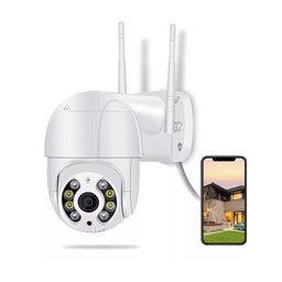Câmera Ip Wifi Inteligente Externa Prova D'água Infravermelho Hd 1080p Branca - 2