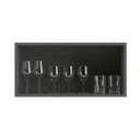 Ver imagem 3 de Armário Aéreo Cozinha 70 Cm Domus 1 Porta Silver/royal - Hecol Móveis