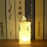Jogo 6 Mini Velas Eletrônica Cristal Led Branco Quente 7,7cm - Art Christmas - 6