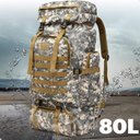 Ver imagem 1 de Mochila Lorben Camuflada Militar Trilha Camping Trekking Aventura 80 Litros