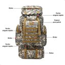Ver imagem 3 de Mochila Lorben Camuflada Militar Trilha Camping Trekking Aventura 80 Litros
