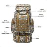 Mochila Lorben Camuflada Militar Trilha Camping Trekking Aventura 80 Litros - 3