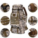 Ver imagem 4 de Mochila Lorben Camuflada Militar Trilha Camping Trekking Aventura 80 Litros