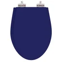 Ver imagem 2 de Assento Sanitario Poliester Com Amortecedor Absolute Azul Cobalto Para Vaso Ideal Standard