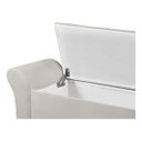 Ver imagem 5 de Recamier Baú para Cama Casal 1,30m Lara Premium Estilo Decorativo Closet Estofado Cor Bege
