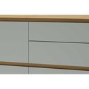 Ver imagem 7 de Módulo Cozinha Nesher Rainha Balcão P/pia 1porta Basculante e 4gaveta C/tampo 120 Cm Nature/verde