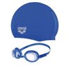Kit Natação Pool Set Óculos e Touca Jr Infantil Arena Azul - 1