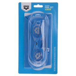 Kit Natação Pool Set Óculos e Touca Jr Infantil Arena Azul - 2