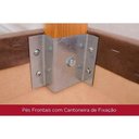 Ver imagem 7 de Conjunto: Mesa de Cozinha Épic Sc24 Tampo Madeirado C/ Vidro Canto Curvo 160x90cm e 6 Cadeiras Isa