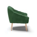 Ver imagem 5 de Kit 02 Poltronas Giovana Veludo Natural Verde