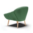 Ver imagem 4 de Kit 02 Poltronas Giovana Veludo Natural Verde