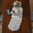 Ver imagem 1 de Trilho Mesa Renda Interlar Dogwood Cru 35cm X 135cm