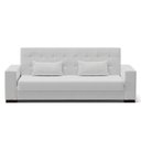 Ver imagem 3 de Sofá Cama 02 lugares Lisboa Linho Pés de Madeira - D’Rossi - A05 Cinza