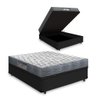 Cama Box Baú Viúva + Colchão D33 Ortobom Iso 100 128cm - 1