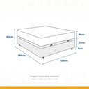 Ver imagem 5 de Box Baú com Colchão de Espuma D33 Ortobom Iso 100 Viúva 128cm