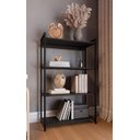 Ver imagem 1 de Estante Multiuso Industrial 4 Prateleiras em MDP 70x34x121cm Preto
