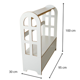 Arara de Chão Cabideiro Infantil de Mdf Organizador - Window - 2