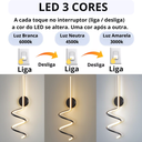 Ver imagem 5 de Luminária Arandela 43cm Led 24 Watts Espiral Parede Gimpo Kjbd-155:preto