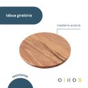 Ver imagem 3 de Tábua Giratória 25cm de Madeira Acácia - Oikos