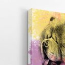 Ver imagem 3 de Quadro Cachorro Chow Chow Aquarela Tinta Canvas 30x40cm