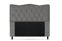 Ver imagem 1 de Cabeceira Dunas Solteirão Viúva 120cm com Strass Suede: Cinza