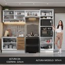 Ver imagem 6 de Armário de Cozinha Completa 270cm Branco/Rustic Stella Madesa 07