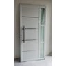 Porta de Alumínio Lambri Simples 210x100 C/ Puxador e Vidro - 3
