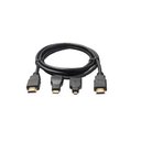 Ver imagem 3 de Cabo Hdmi 1,8m 4 em 1 Hdtv Mini Hdmi Micro Hdmi Xtrad Xt2063