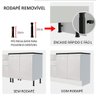 Kit Área de Serviço Madesa Acordes 100% Mdf com 2 Armários e Torre - Portas Branco Brilhante - 7