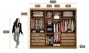 Ver imagem 4 de Guarda Roupa Casal Espelhado 8 Gavetas - Sollo-Cumaru - Móveis Novo Horizonte