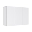 Ver imagem 1 de Armário Aéreo 3 Portas Com Prateleiras Internas Amplo Espaço Para Objetos Sem Puxadores Externos Cor
