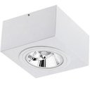 Ver imagem 1 de Luminária Plafon Branco de Sobrepor Box 17x9,5cm Bivolt Dital Aluzinc Soquete GU10