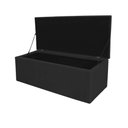 Ver imagem 6 de Kit Cabeceira + Calçadeira Baú Capitonê Livia 100cm Solteiro para Cama Box Suede Preto - Gat Magazin