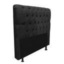 Ver imagem 4 de Kit Cabeceira + Calçadeira Baú Capitonê Livia 100cm Solteiro para Cama Box Suede Preto - Gat Magazin