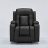 Poltrona do Papai Reclinável Elétrica Gambon Entrada Usb/usb-c com Massagem Aquecimento Pu Preto G94 - 5