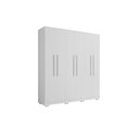 Ver imagem 1 de Guarda Roupas Casal Porto Bello Plus Cor Branco Roupeiro