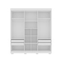 Ver imagem 2 de Guarda Roupas Casal Porto Bello Plus Cor Branco Roupeiro