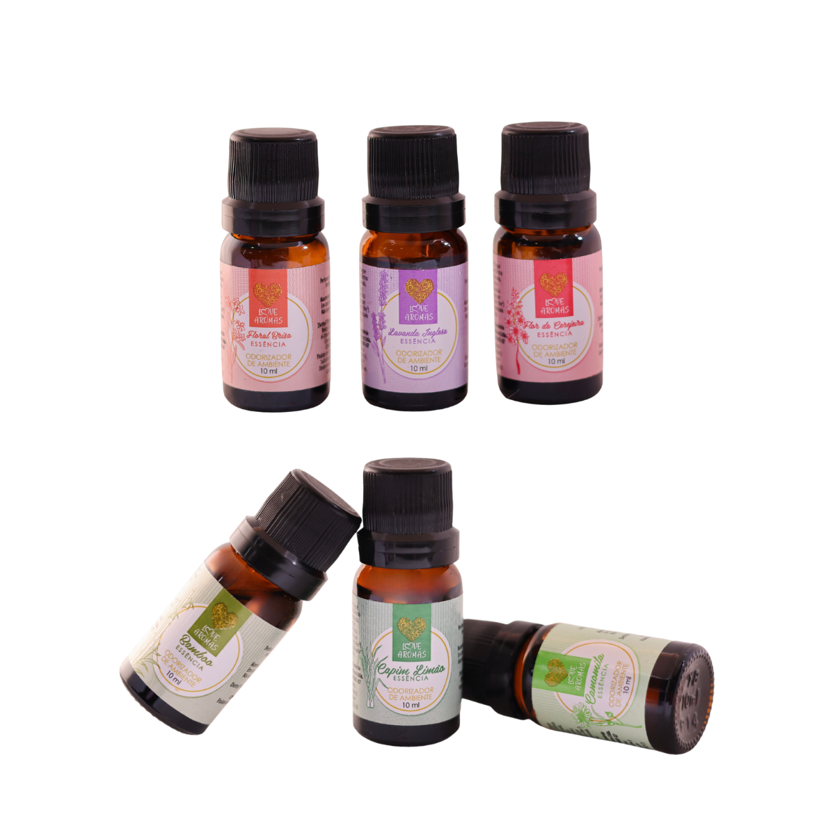 Kit 6 Essências Super Concentrada Aromatizantes para Difusor - 1