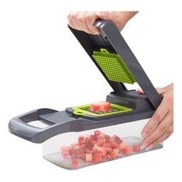 Ralador Fatiador Cortador Mandolin Multiuso de Frutas e Vegetais 16 em 1 Profissional Inox - 9