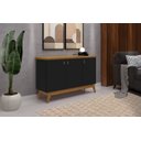 Ver imagem 2 de Buffet Aparador Cantinho do Café Pés Em Madeira 3 Portas Absolut:Preto/Nature