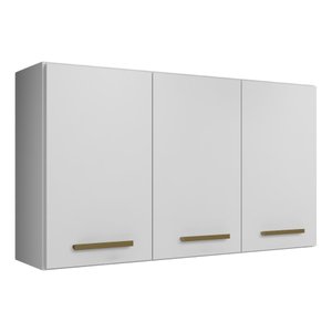 Armario Aereo 3 Portas Etios Kaiki Moveis Armario Aero Etios 3 Portas Mdp Cozinha Lavanderia Branco