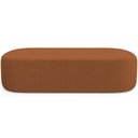 Ver imagem 7 de Cabeceira Cama Box Casal 140cm Lanna com Puff Recamier Doha W01 Bouclê Terracota - Lyam Decor